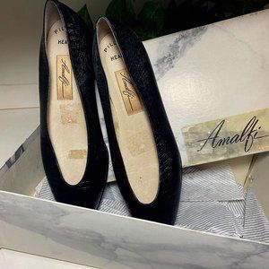 Vintage Amalfi Caty Kidskin black Italian